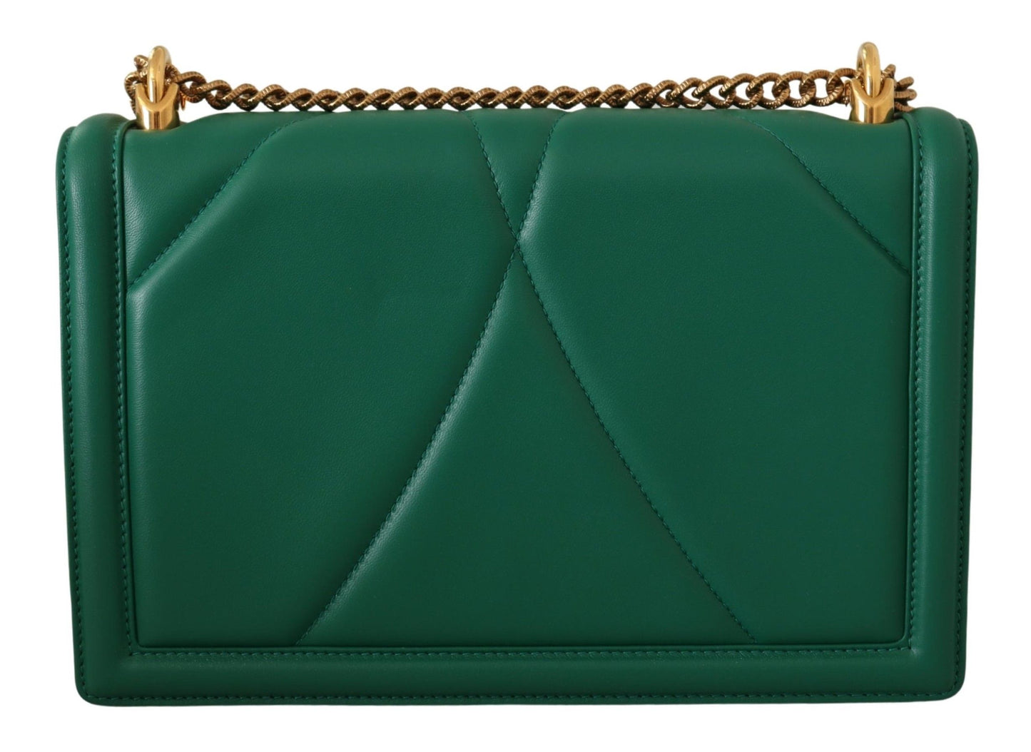 Devotion Leather Shoulder Purse in Lush Green