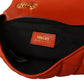 Elegant Red Nappa Leather Shoulder Bag