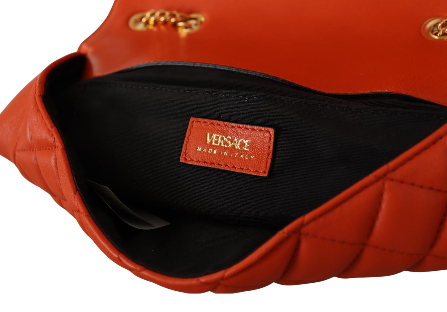 Elegant Red Nappa Leather Shoulder Bag