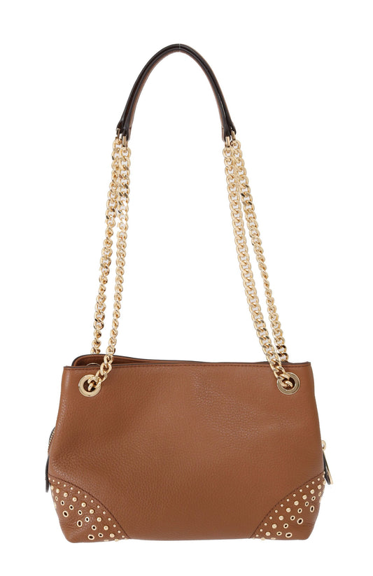 Chic Jet Set Leather Shoulder Bag