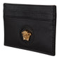 Elegant Black Leather Card Holder