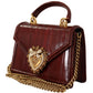 Bordeaux Devotion Leather Shoulder Bag