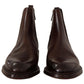 Brown Leather Chelsea Mens Boots