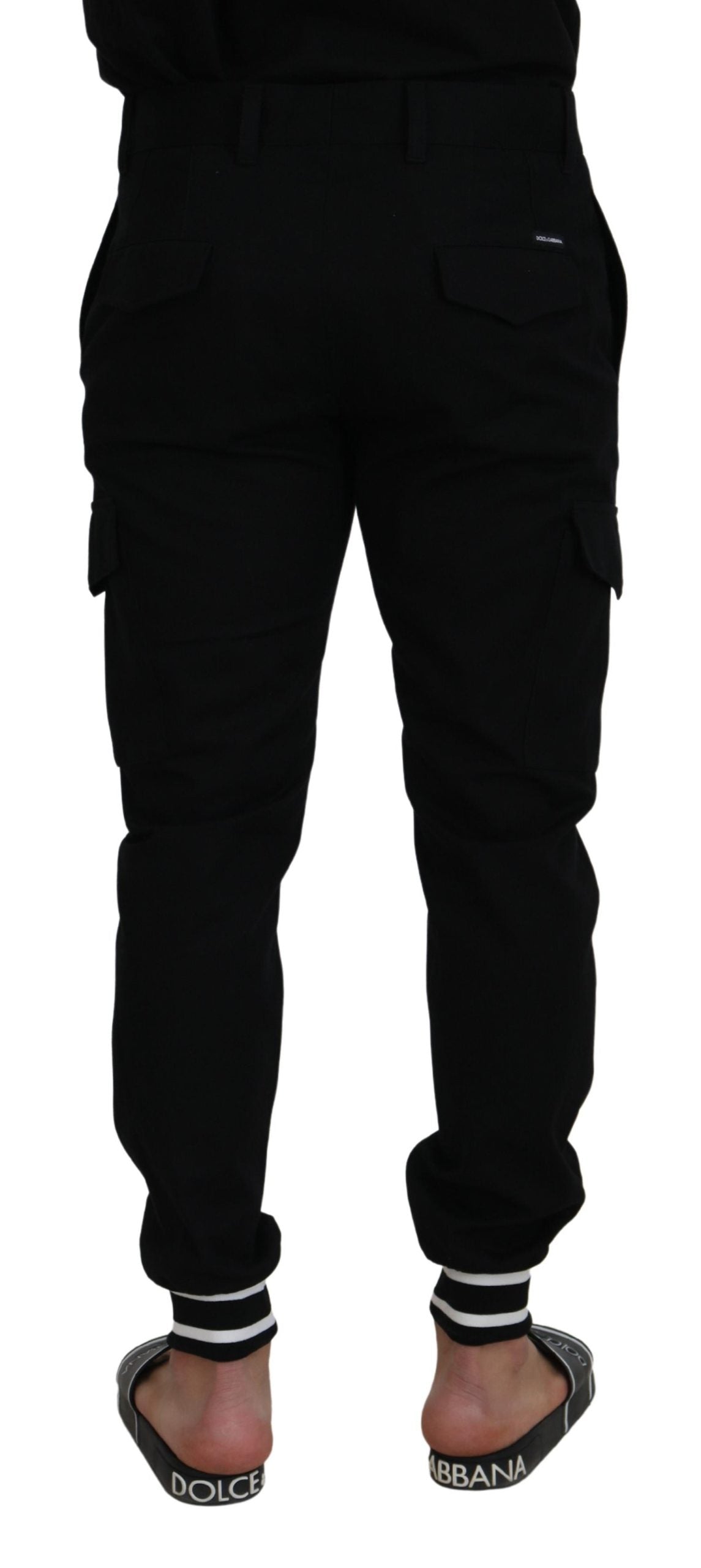 Sleek Black Jogger Pants - Italian Craftsmanship