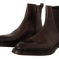 Brown Leather Chelsea Mens Boots