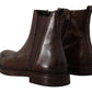 Brown Leather Chelsea Mens Boots