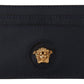 Elegant Navy Calf Leather Card Holder