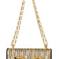 Elegant Gold & Black Evening Clutch