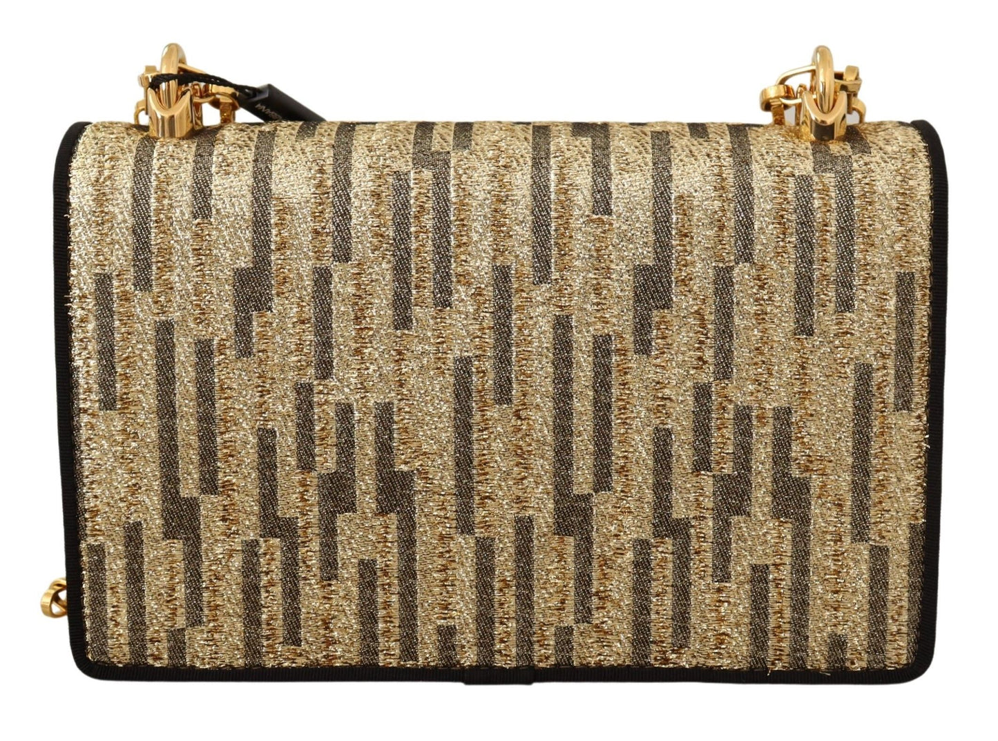 Elegant Gold & Black Evening Clutch