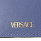 Elegant Light Blue Calf Leather Card Holder