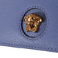 Elegant Light Blue Calf Leather Card Holder