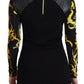 Elegant Viscose Blend Top with Iconic Print