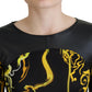 Elegant Viscose Blend Top with Iconic Print