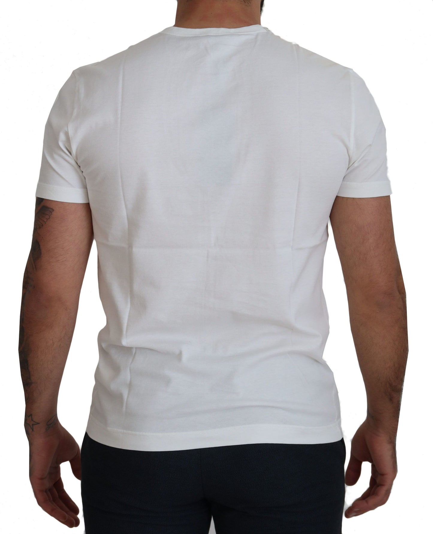 White Logo Cotton Amor Magister T-shirt