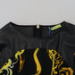 Elegant Viscose Blend Top with Iconic Print