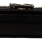 Elegant Monochrome Shoulder Purse with Pearl Detail