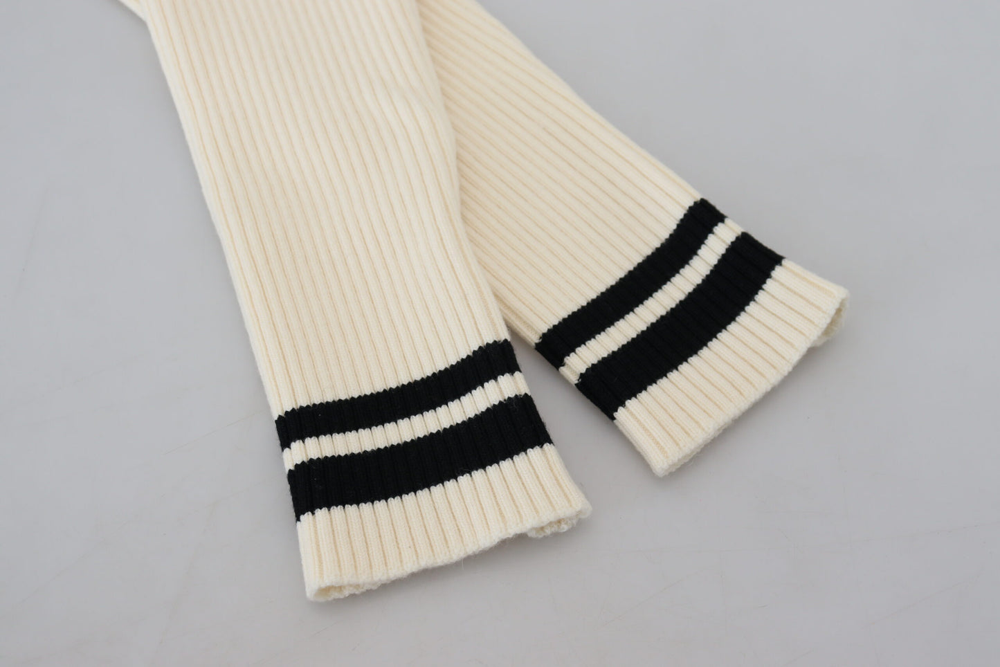 Chic Virgin Wool Blend Leg Warmer Socks