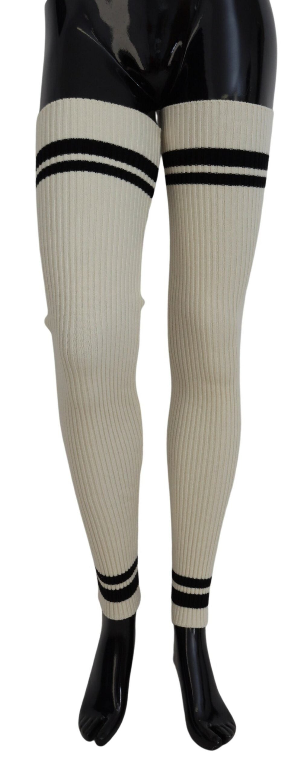 Chic Virgin Wool Blend Leg Warmer Socks