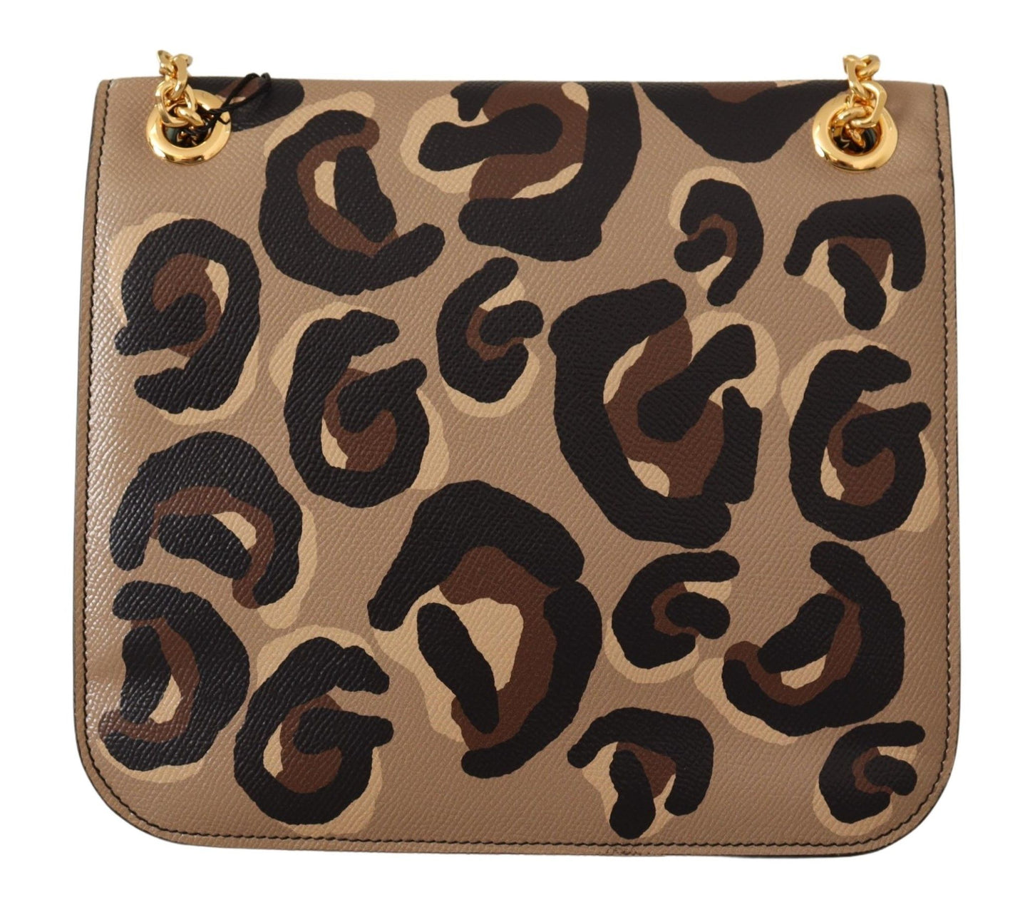 Elegant Leopard Print Leather Evening Bag