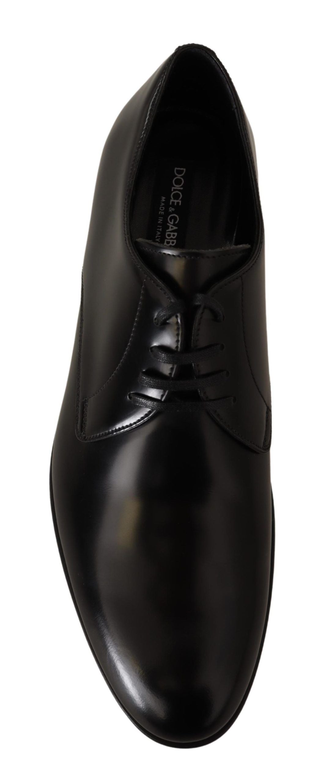 Elegant Black Leather Derby Shoes