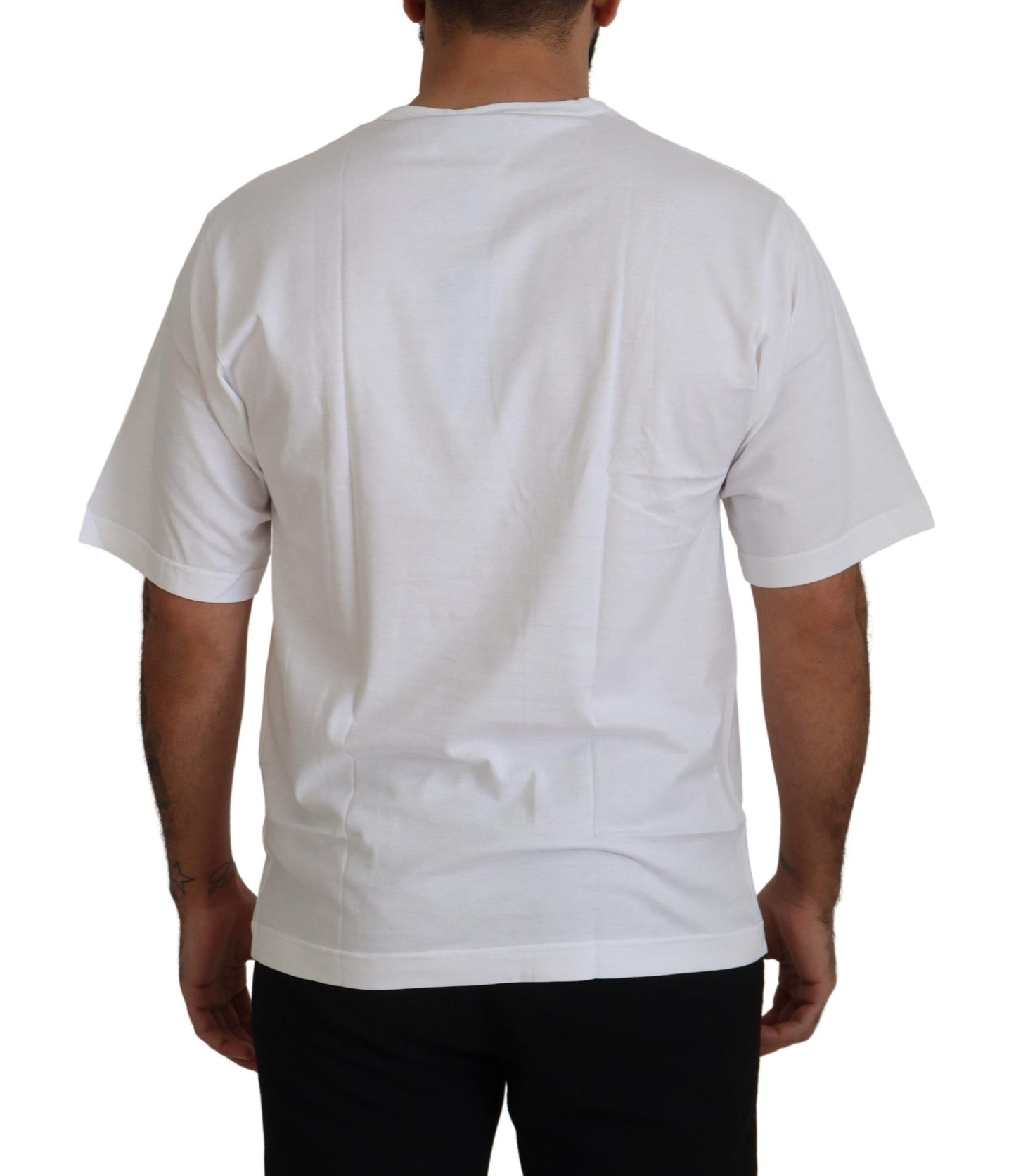 Elegant Short Sleeve Silk Crewneck Tee