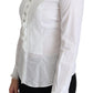 Elegant White Collared Cotton Top