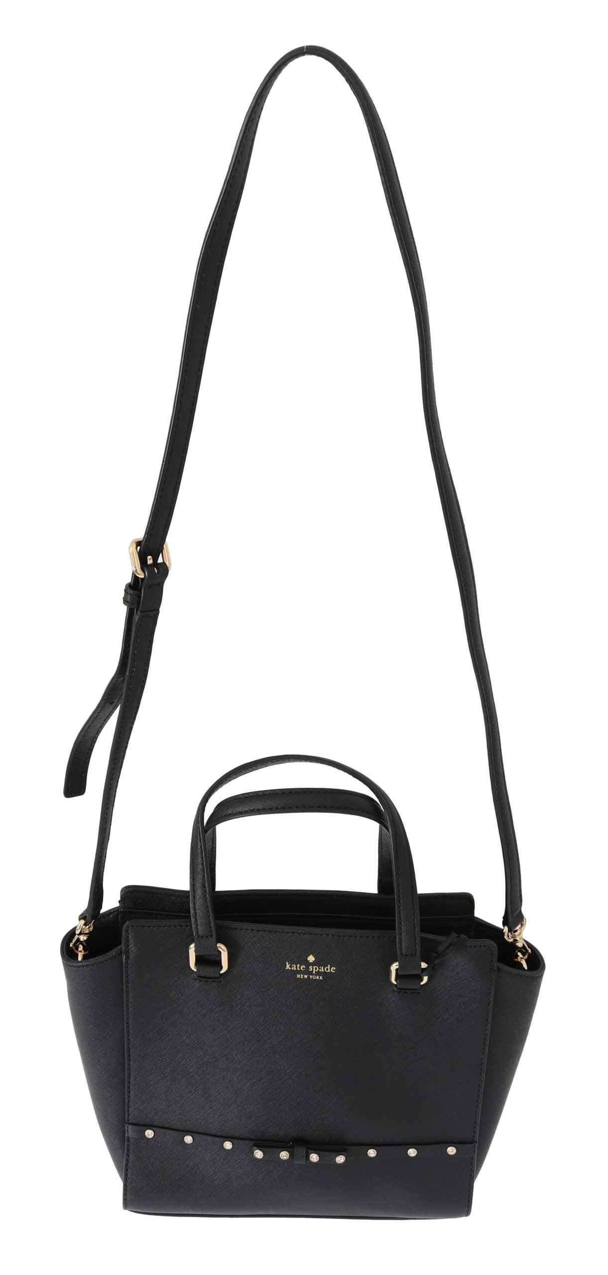 Elegant Black Leather Small Hadlee Shoulder Bag