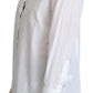 Elegant White Cotton Poplin Shirt