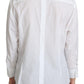 Elegant White Cotton Poplin Shirt