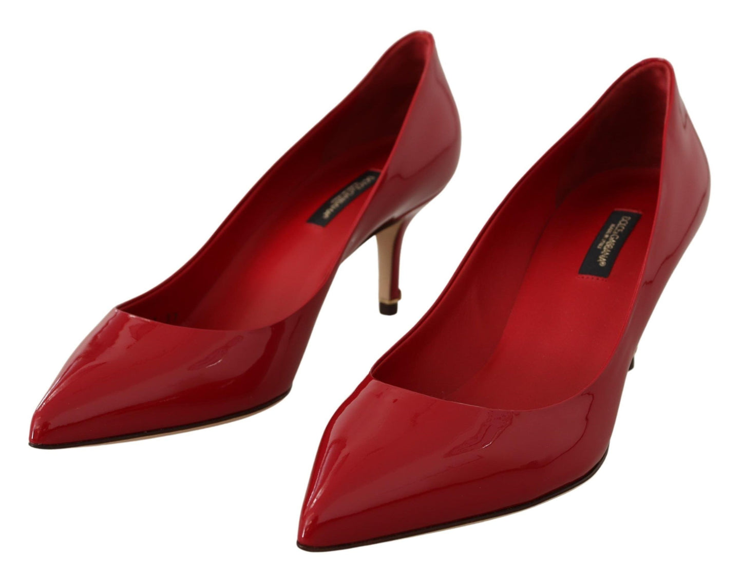 Chic Patent Red Leather Heels