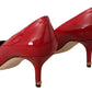 Chic Patent Red Leather Heels