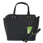 Elegant Black Leather Small Hadlee Shoulder Bag