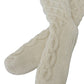 Elegant Off-White Knit Socks