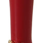 Chic Patent Red Leather Heels
