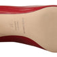 Chic Patent Red Leather Heels