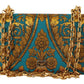 Elegant Gold Baroque Clutch with Chain Strap