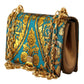 Elegant Gold Baroque Clutch with Chain Strap