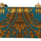 Elegant Gold Baroque Clutch with Chain Strap