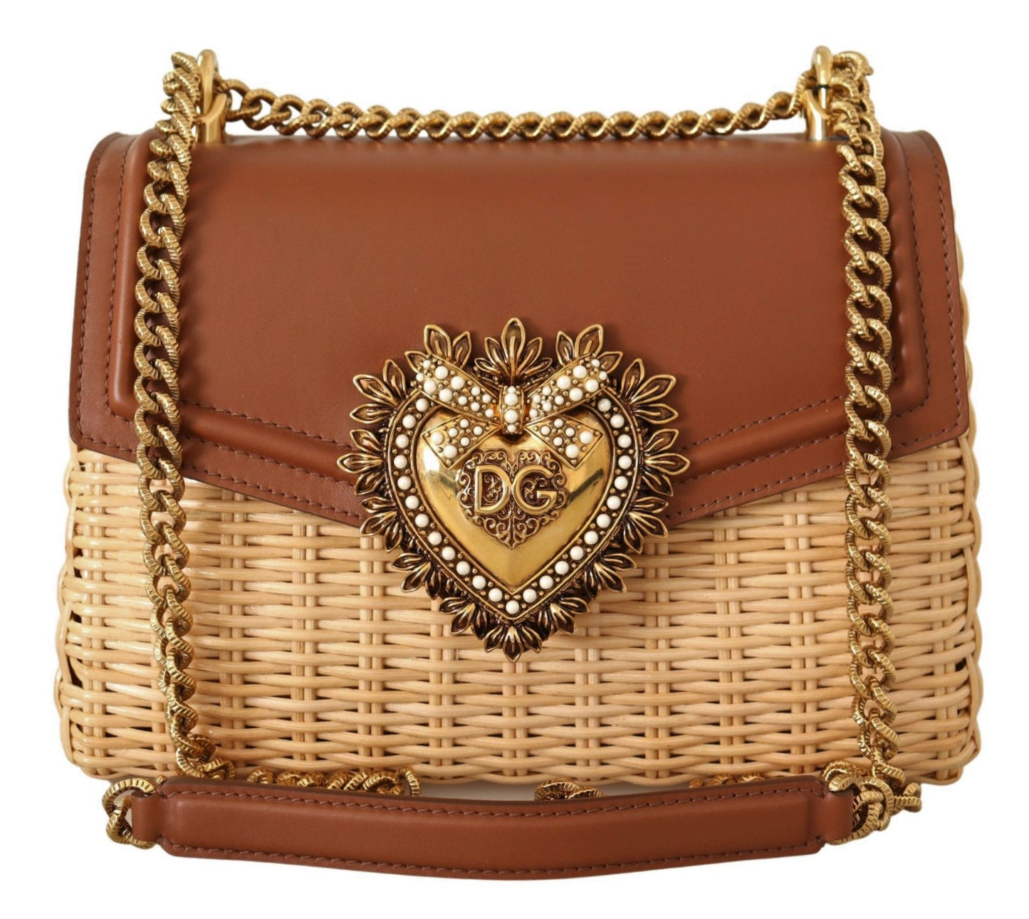 Elegant Beige Devotion Shoulder Bag