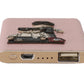 Chic Pink Leather Power Bank