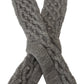 Chic Grey Wool Blend Calf Socks