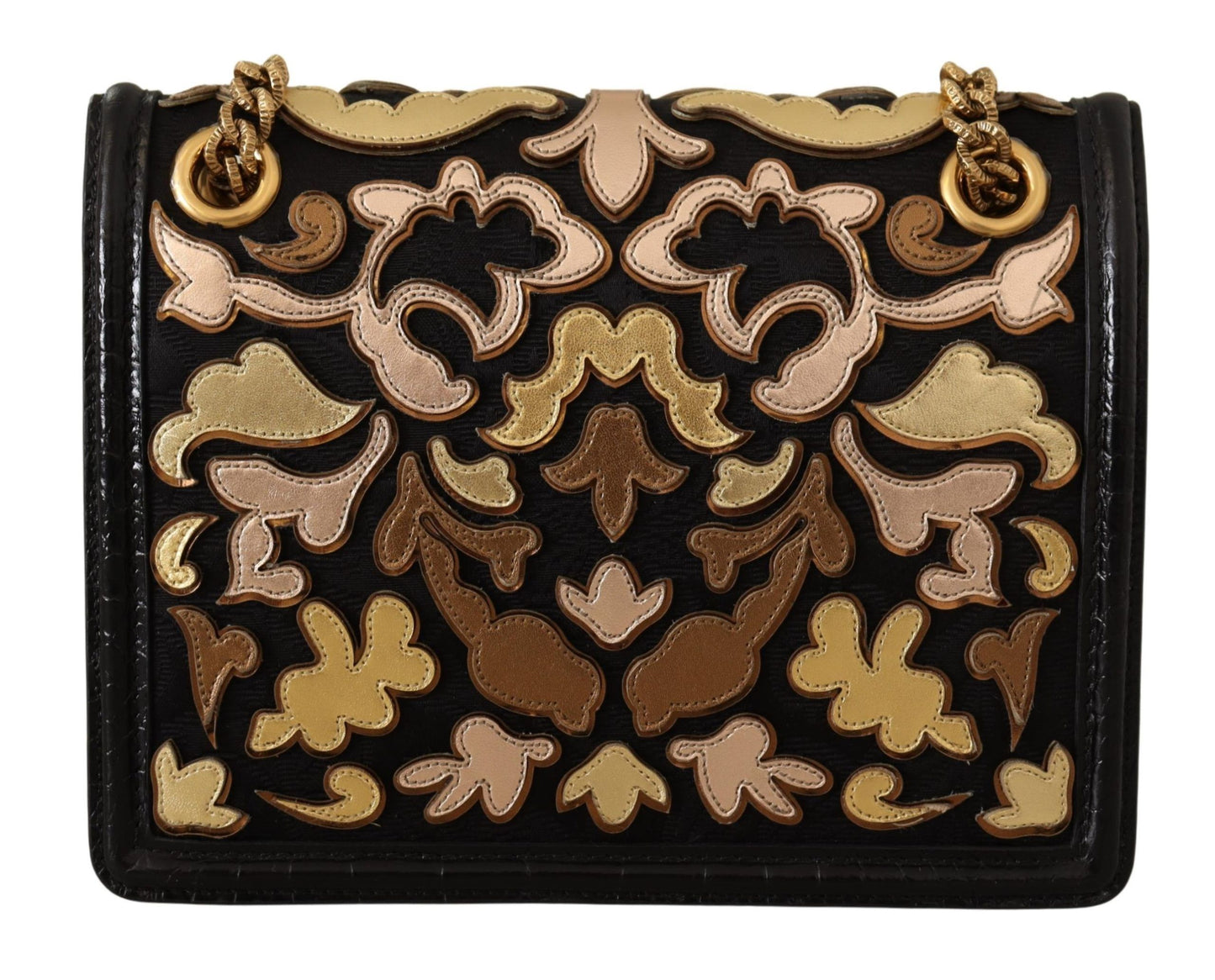 Chic Devotion Gold & Black Shoulder Bag