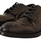 Elegant Studded Black Derby Shoes