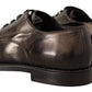 Elegant Studded Black Derby Shoes