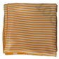Elegant Striped Silk Square Scarf