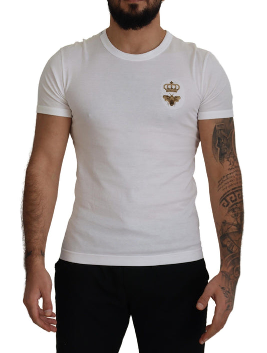 Regal Bee Embroidered Cotton Tee