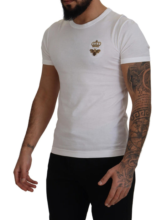 Regal Bee Embroidered Cotton Tee