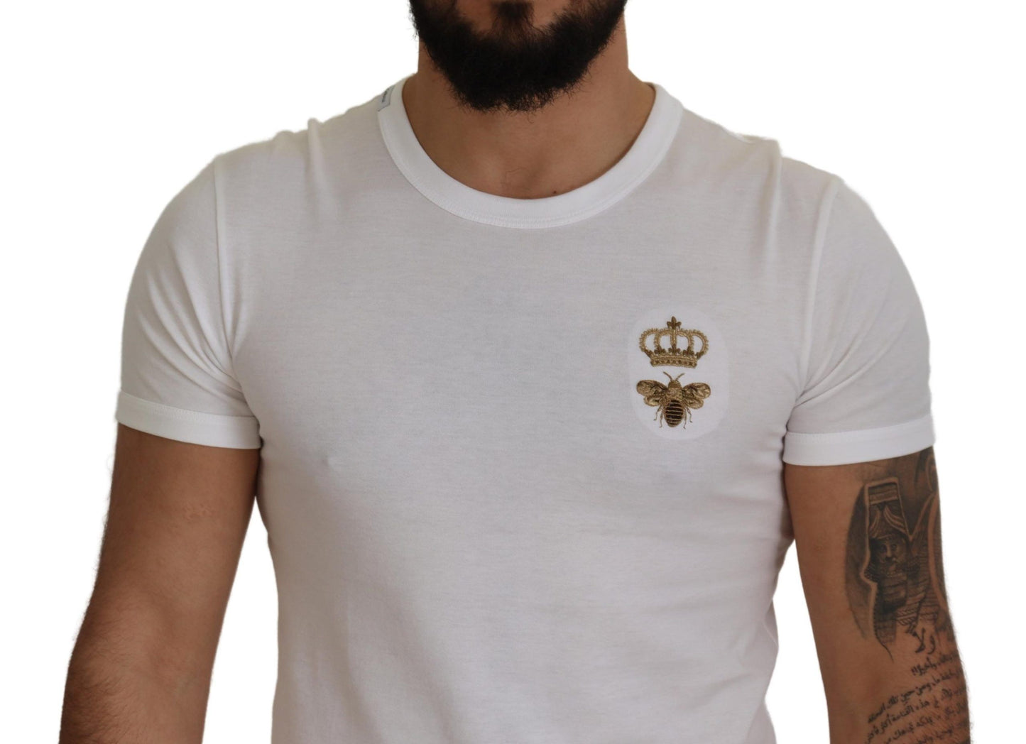 Regal Bee Embroidered Cotton Tee