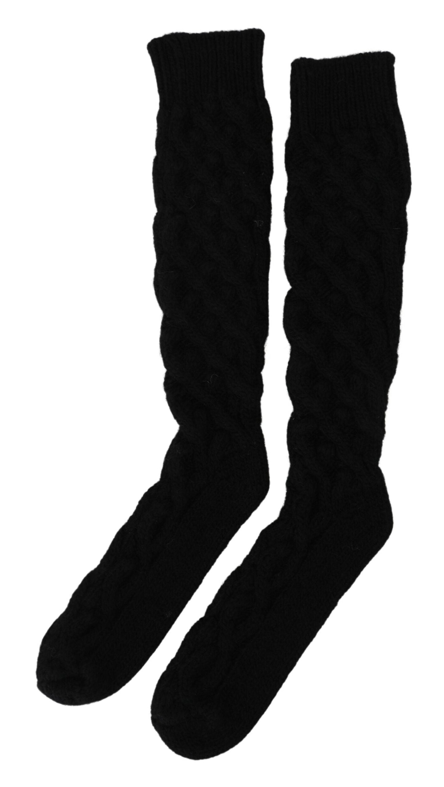 Chic Over-the-Calf Woolen Socks