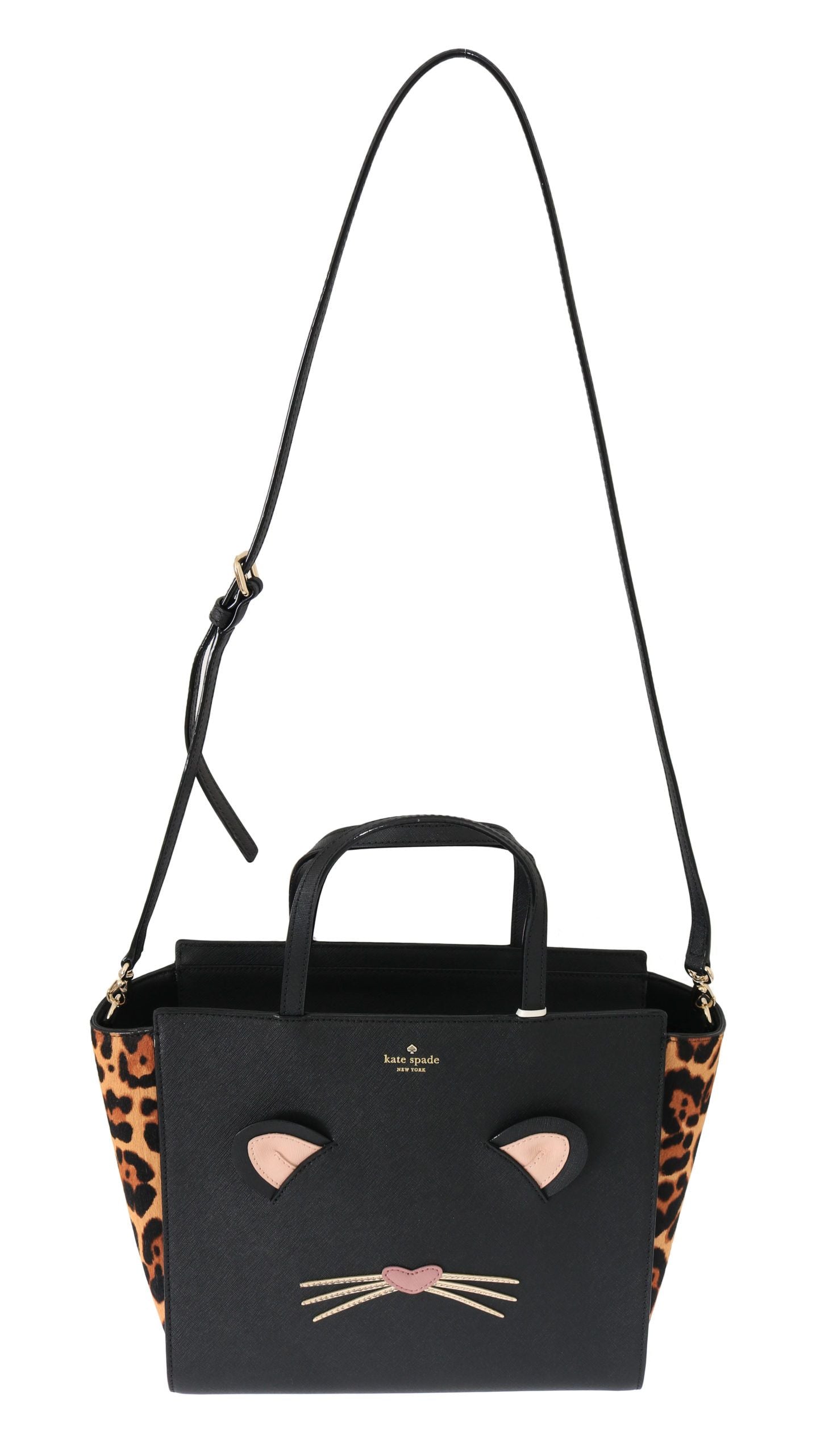 Elegant Leopard Hayden Leather Shoulder Bag